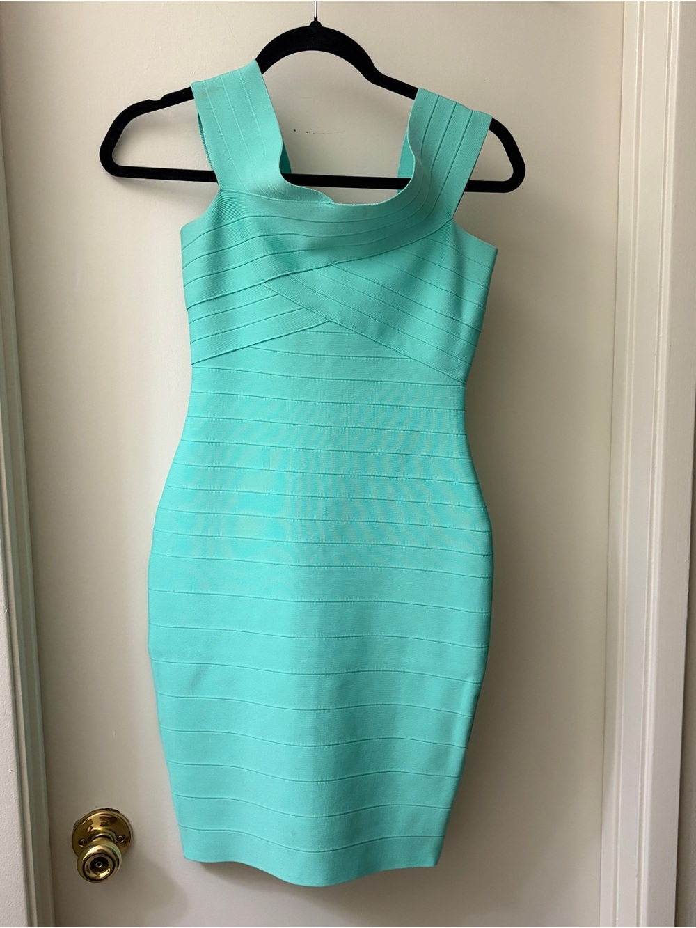 Sleeveless Mint Bandage Bodycon Dress